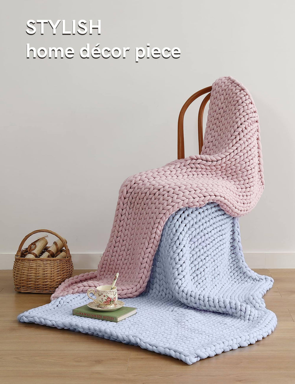 YnM gros plan sur le tricot montrant la texture douce et confortable