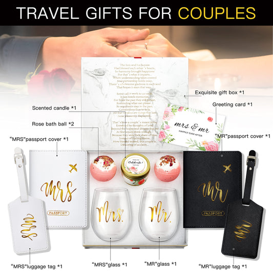Yorktend protège-passeports MRS et MR en simili-cuir, protection pratique