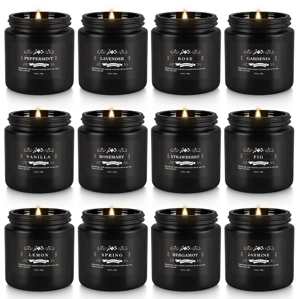YOROXRG coffret face montrant les 12 pots, beau rendu cadeau