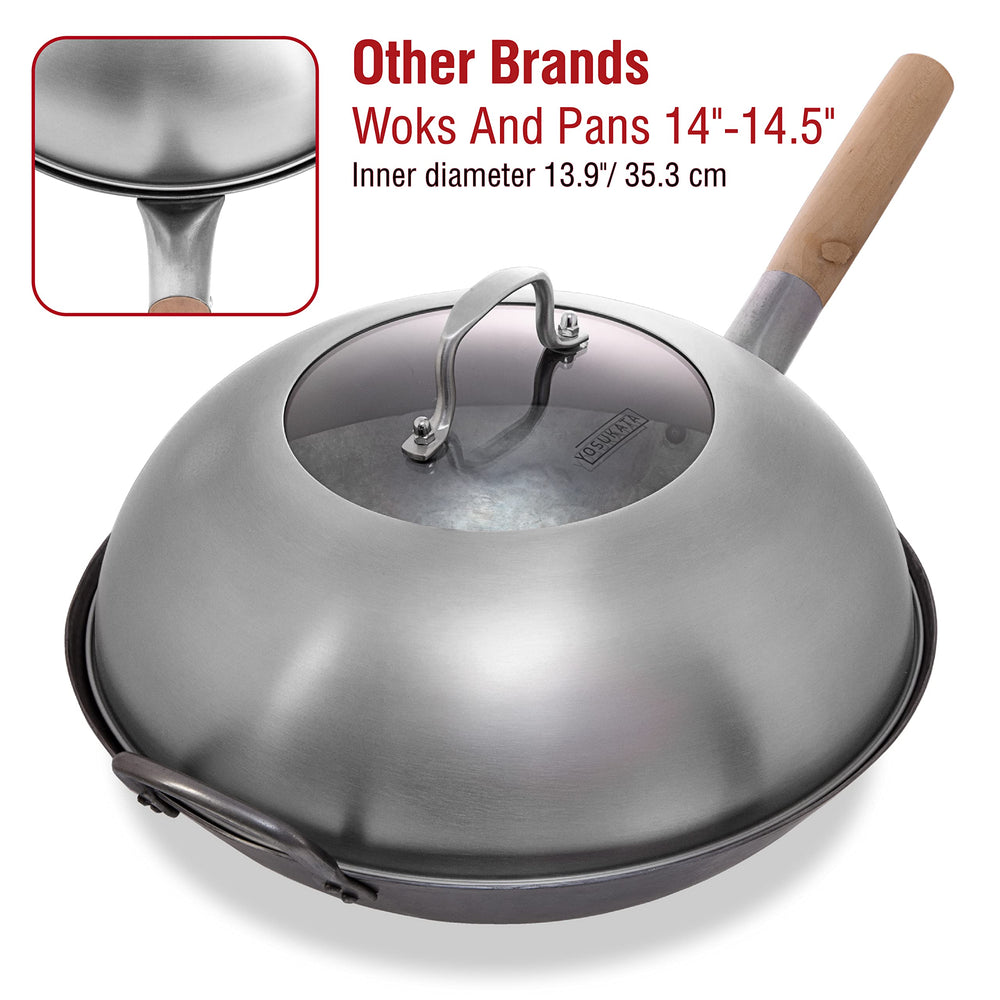 YOSUKATA gros plan inox montrant finition durable et sans revêtement