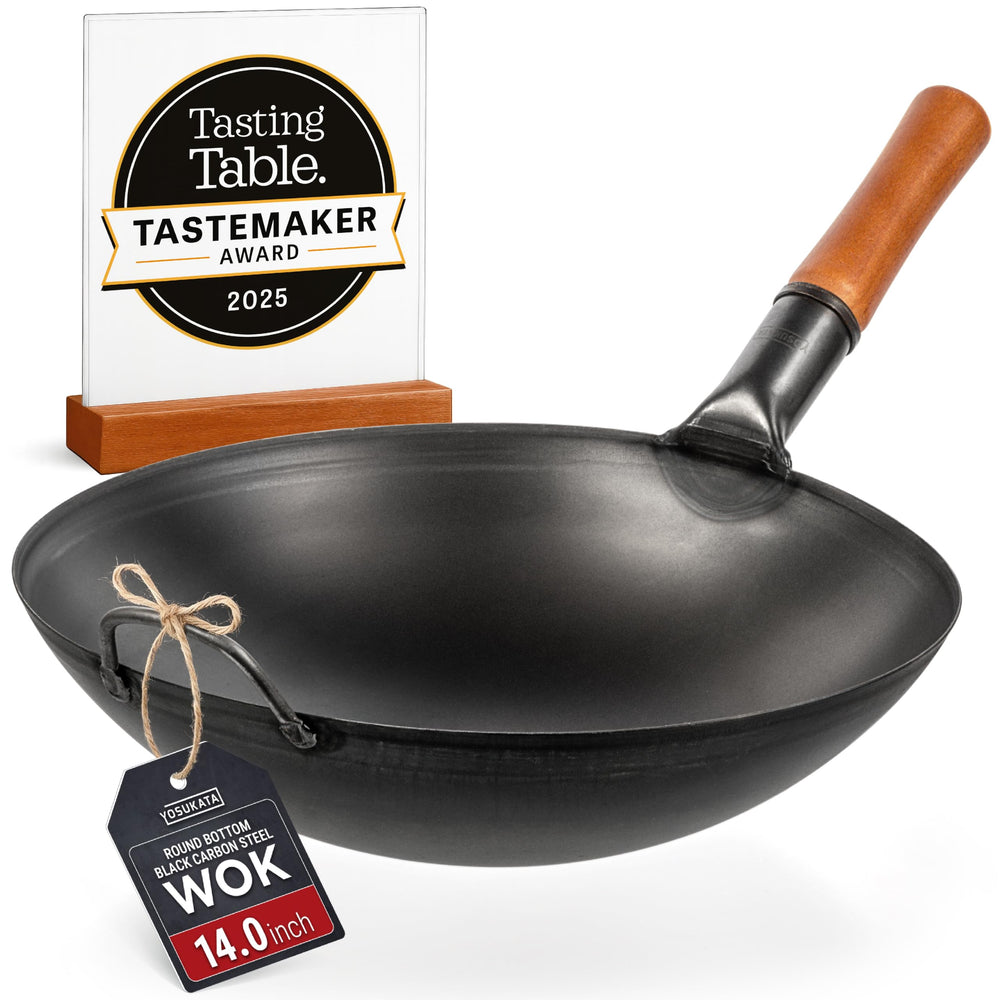 YOSUKATA wok face avant montrant forme ronde et capacité optimale