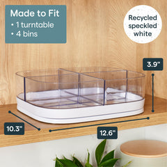 YouCopia quatre bacs transparents organisant snacks et petits objets