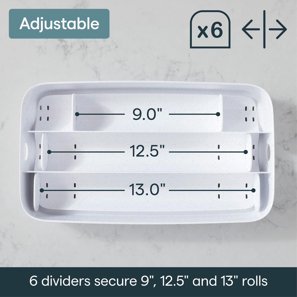 YouCopia StoraRoll posé sur plan de travail montrant intégration dans la cuisine