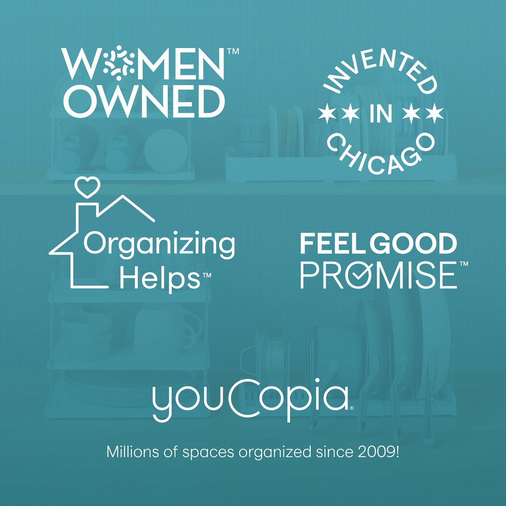 YouCopia lifestyle dans cuisine montrant placard organisé et esthétique pratique