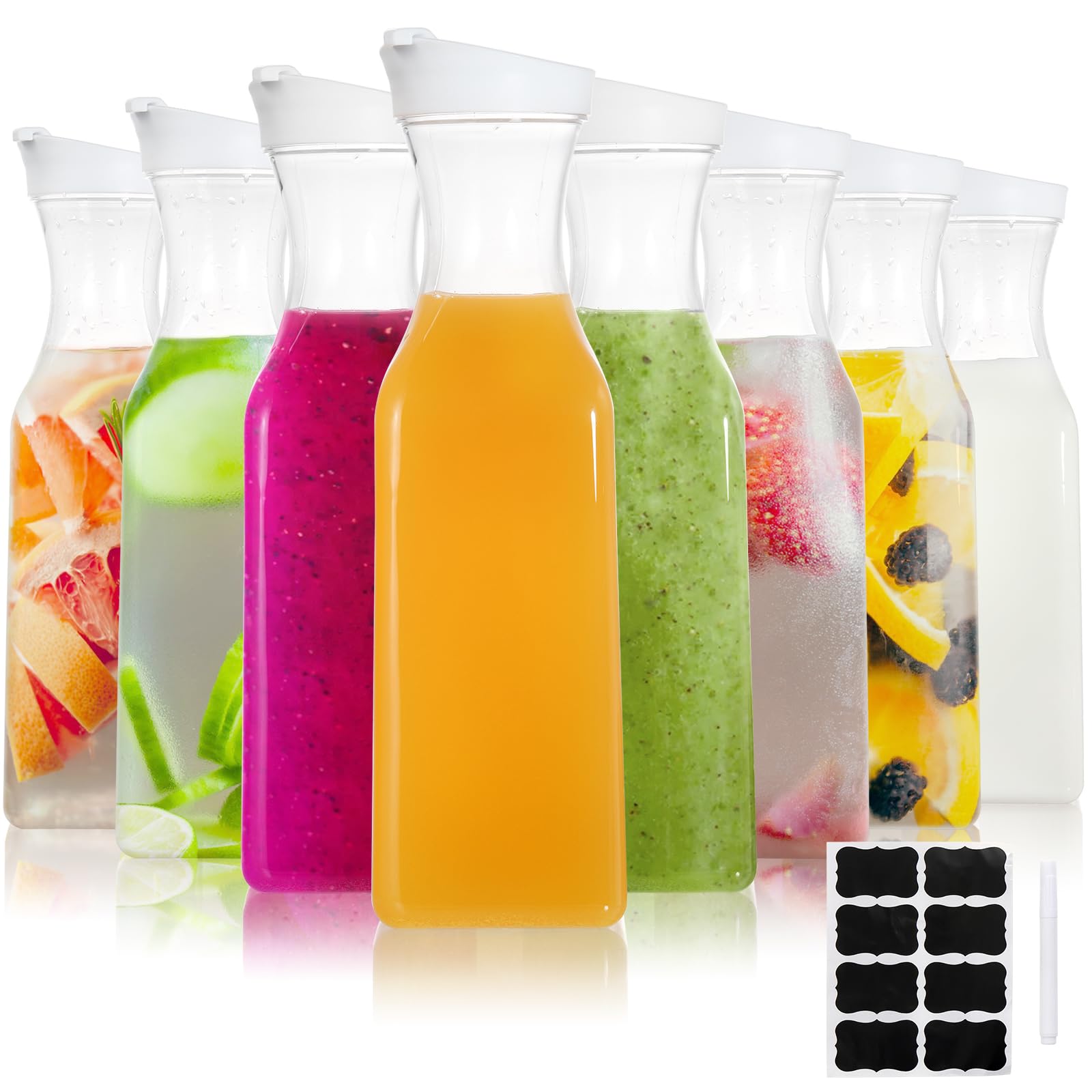 YOUEON carafe face avant transparente montrant capacité et forme — pratique pour organisation