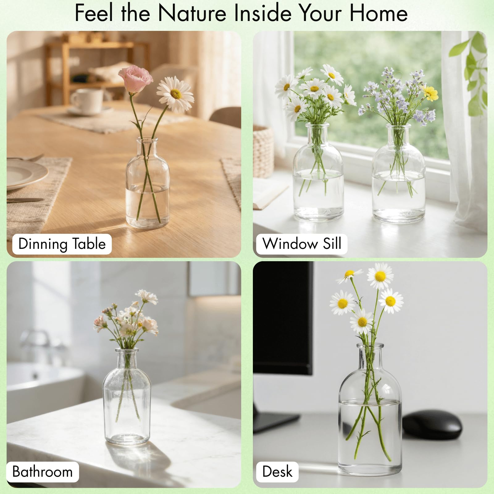 YOUEON vase personnalisé peint pour projet DIY unique