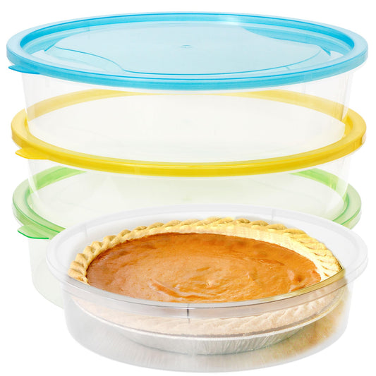 Youngever vue avant du contenant transparent montrant la tarte et protection sûre