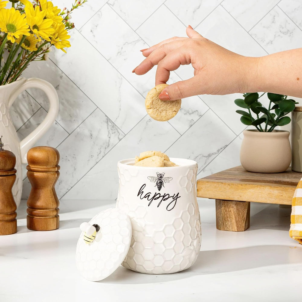 Young's Inc pot ouvert rempli de biscuits, accès rapide aux friandises