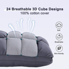 YOUR MOON oreiller utilisé pour dormir sur le côté maintien ergonomique