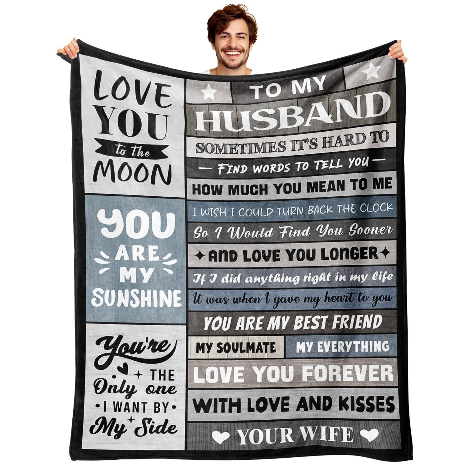 YPURTSD couverture devant montrant design et message affectueux pour confort