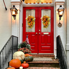 YULETIME gros plan citrouilles artificielles pour décoration automnale durable