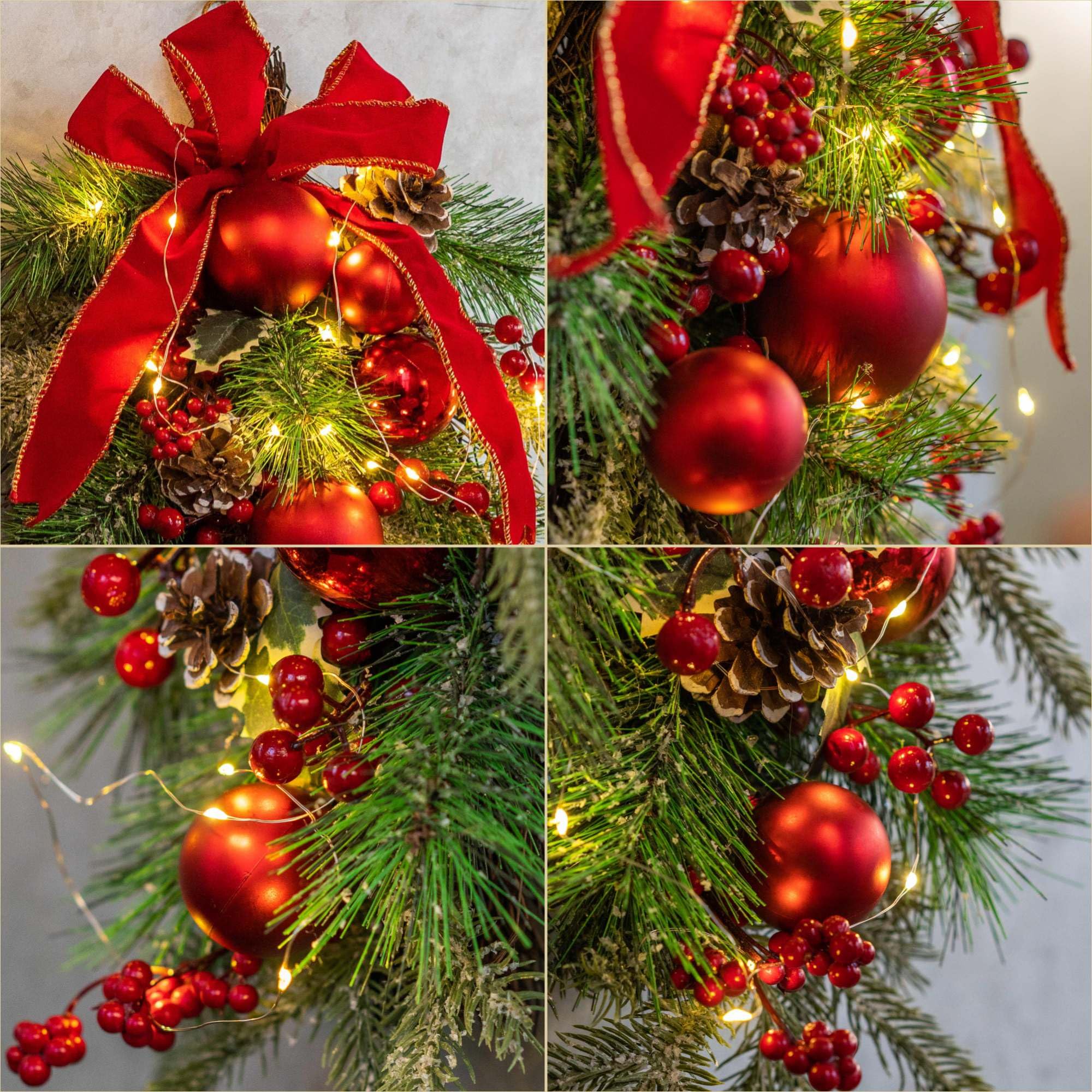 YULETIME décoration suspendue sur porche, valorise l'accueil extérieur