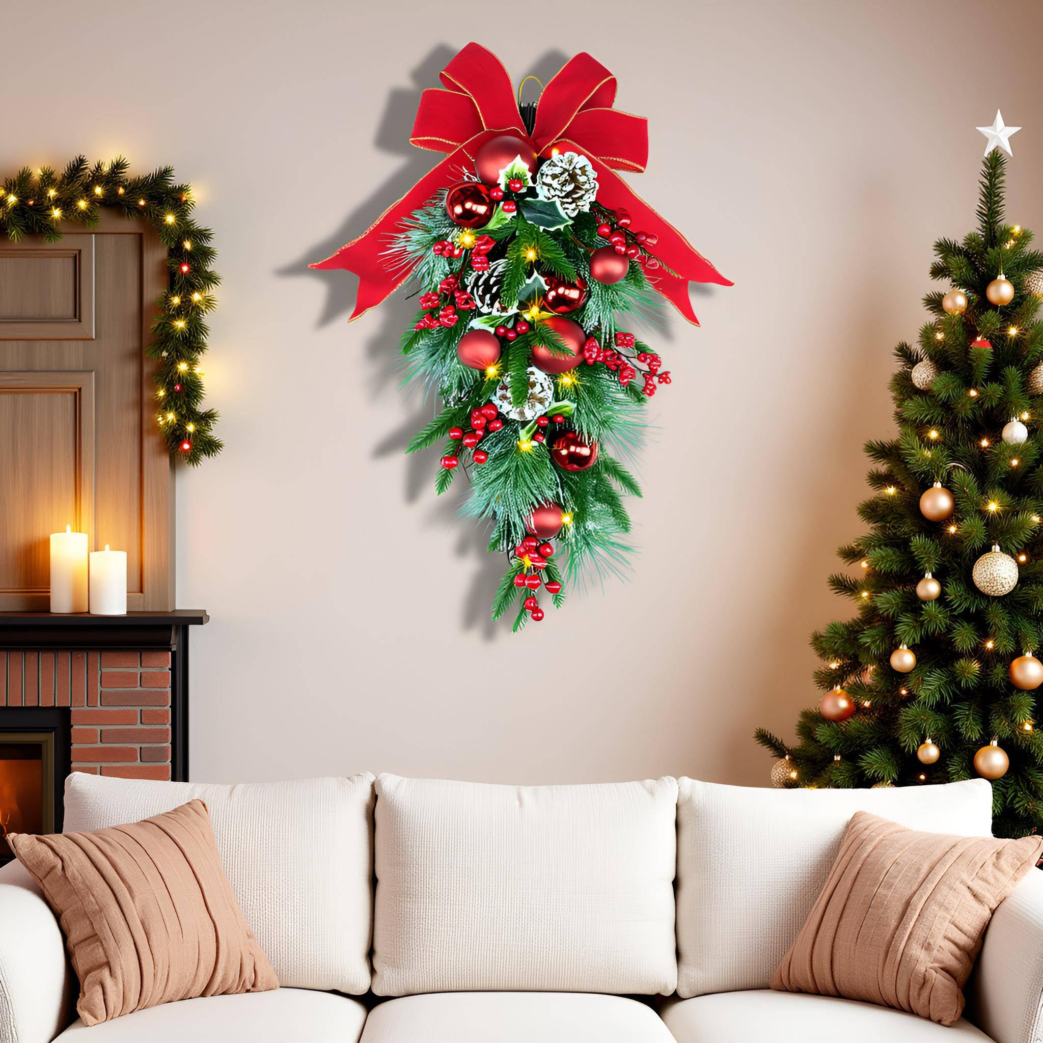 YULETIME lumières LED allumées, crée une ambiance chaleureuse sans fil