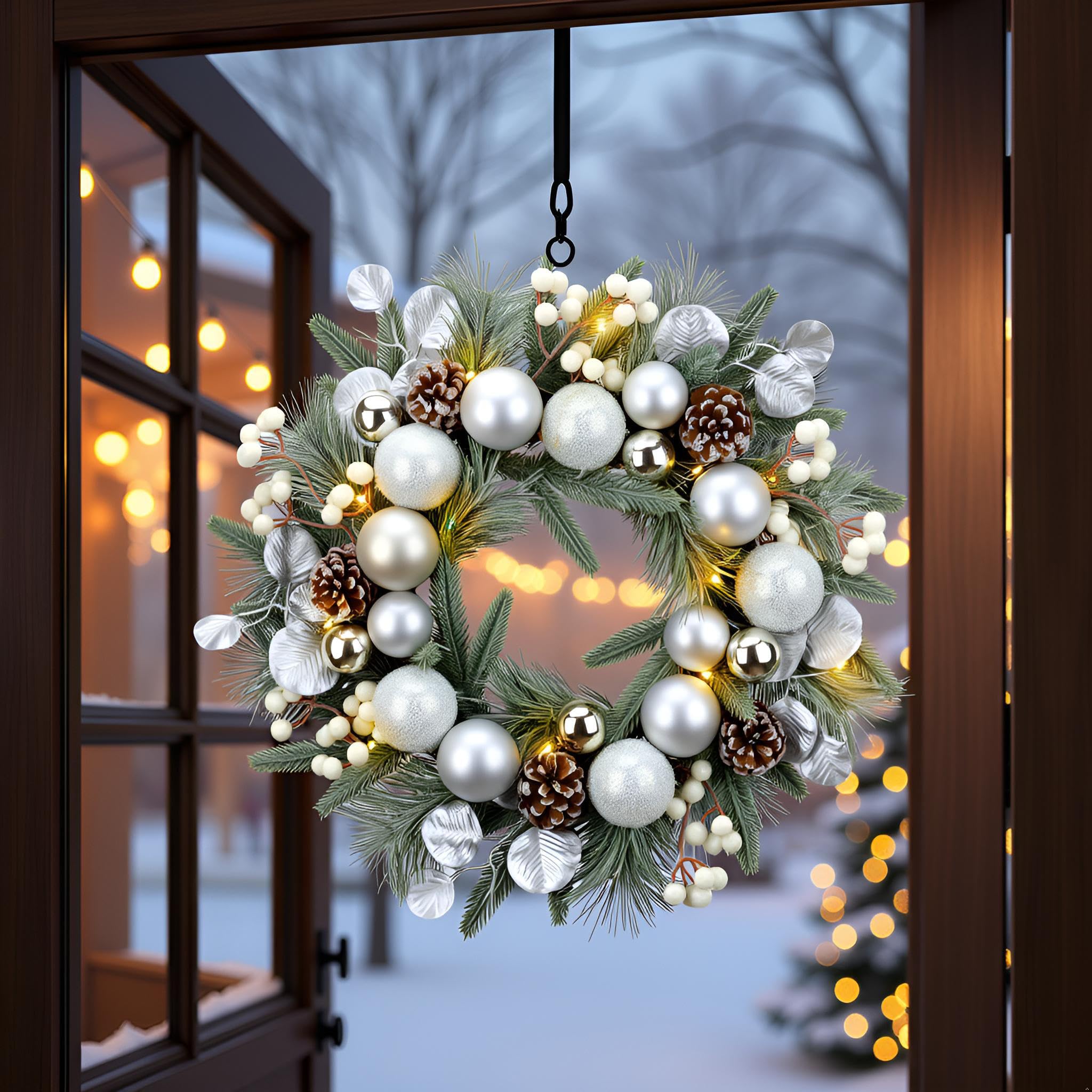 YULETIME détail pommes de pin naturel ajoutant charme rustique