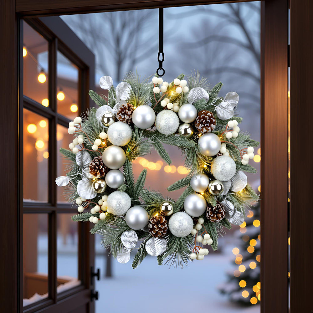 YULETIME détail pommes de pin naturel ajoutant charme rustique