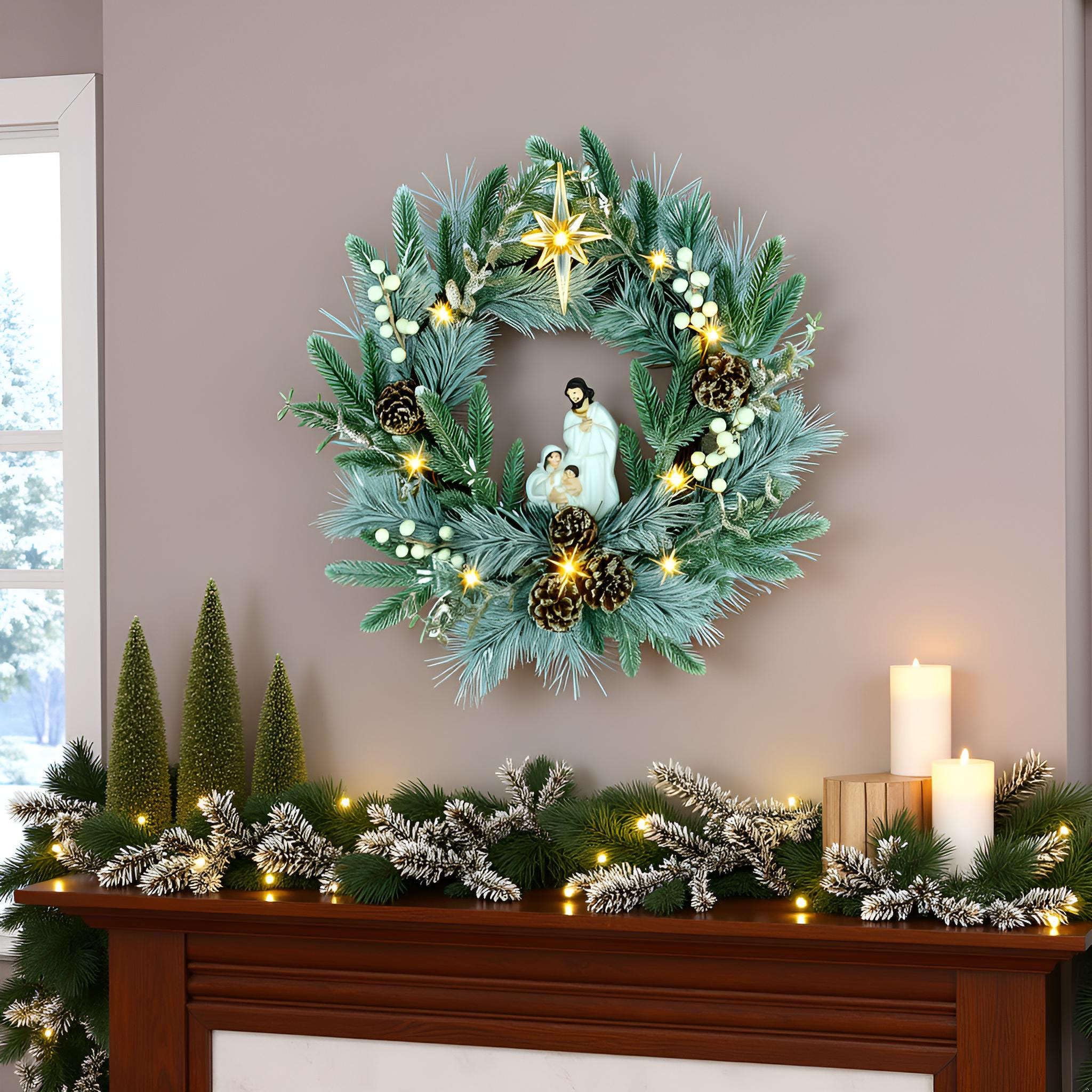 YULETIME mise en scène salon décor de Noël apportant calme et tradition