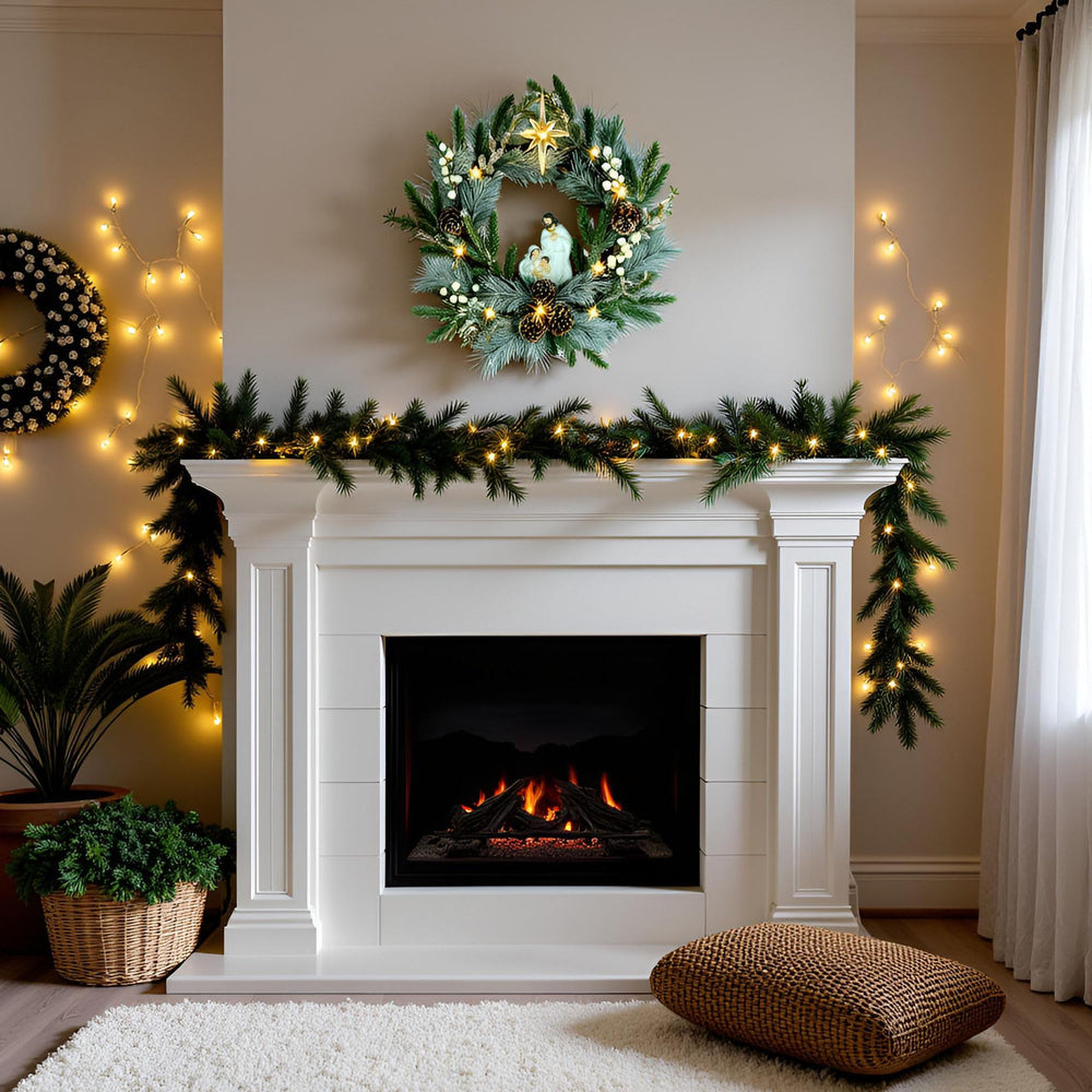 YULETIME guirlandes LED allumées offrant une atmosphère chaleureuse immédiate