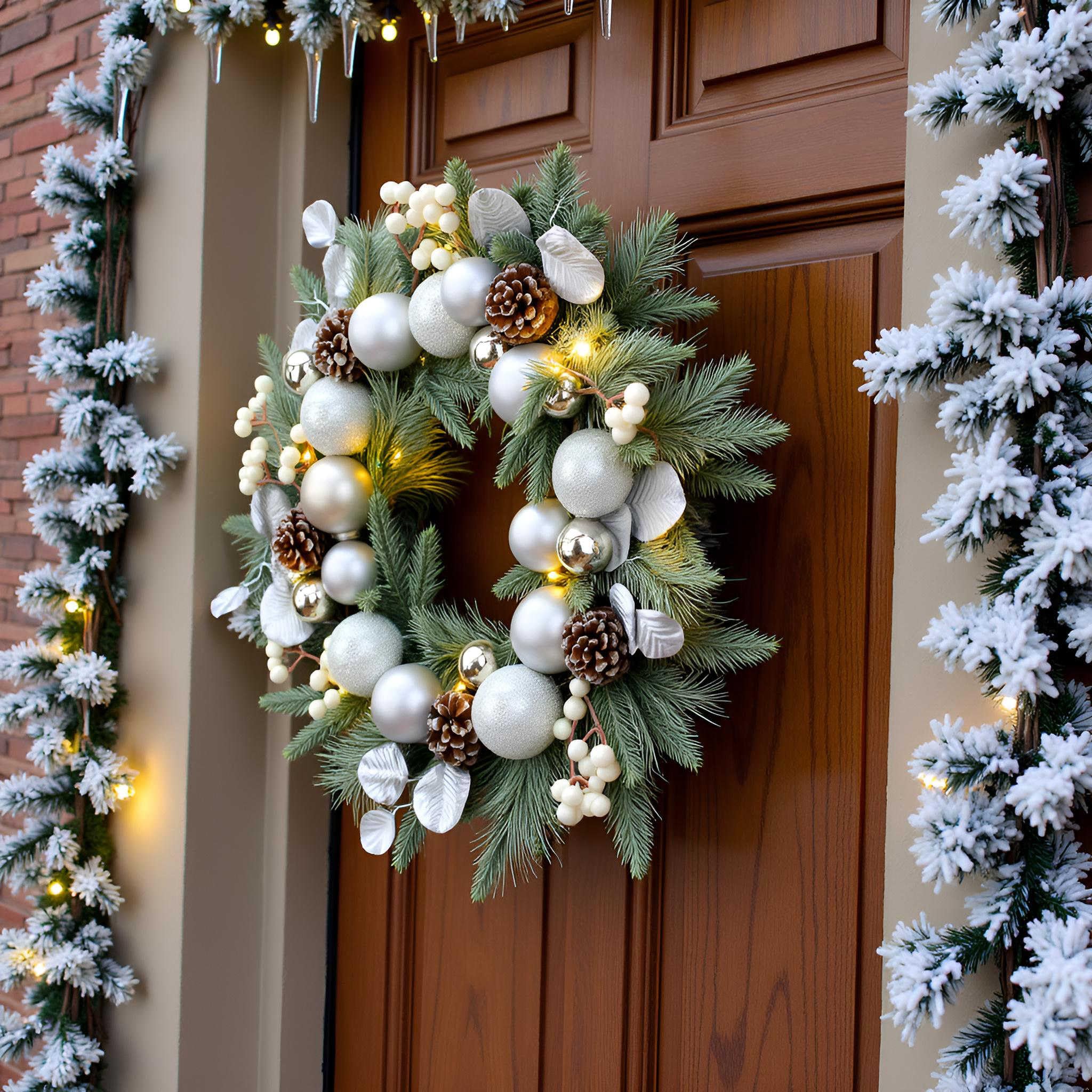 YULETIME comparaison taille sur porte montrant dimensions exactes