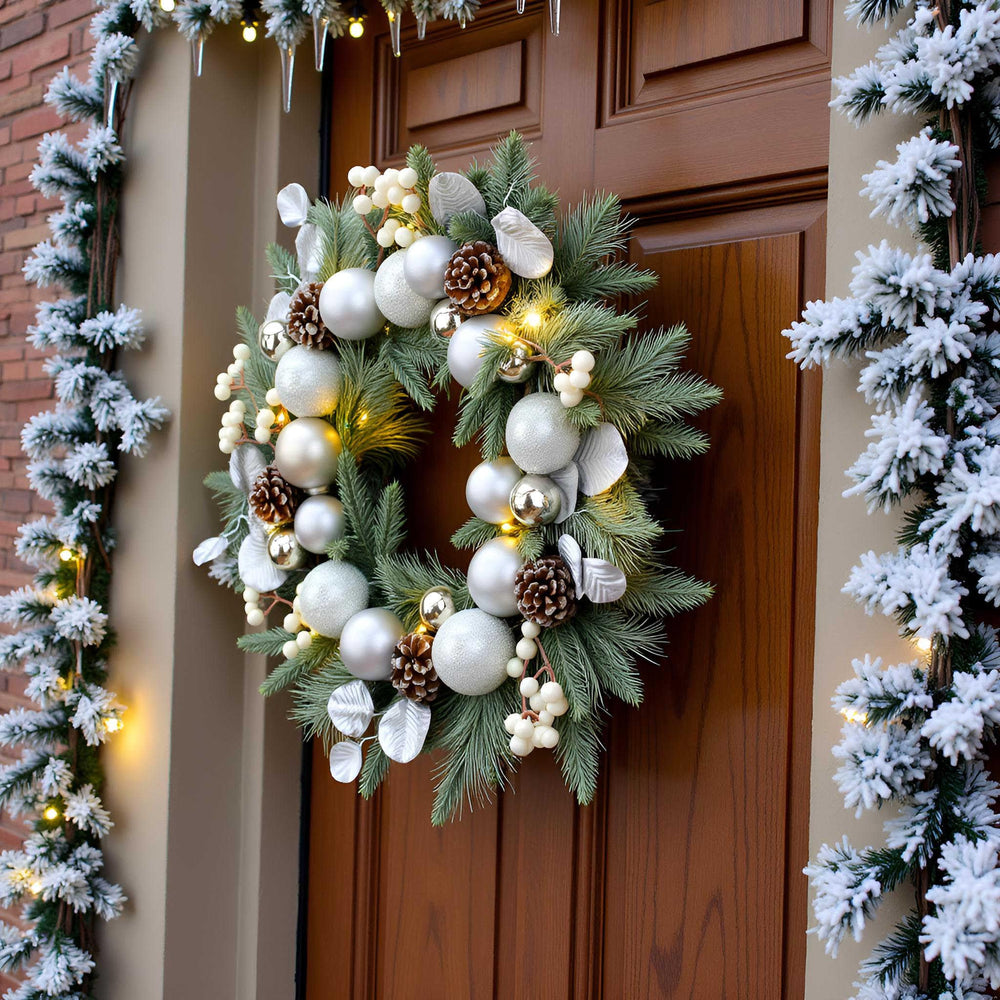 YULETIME comparaison taille sur porte montrant dimensions exactes