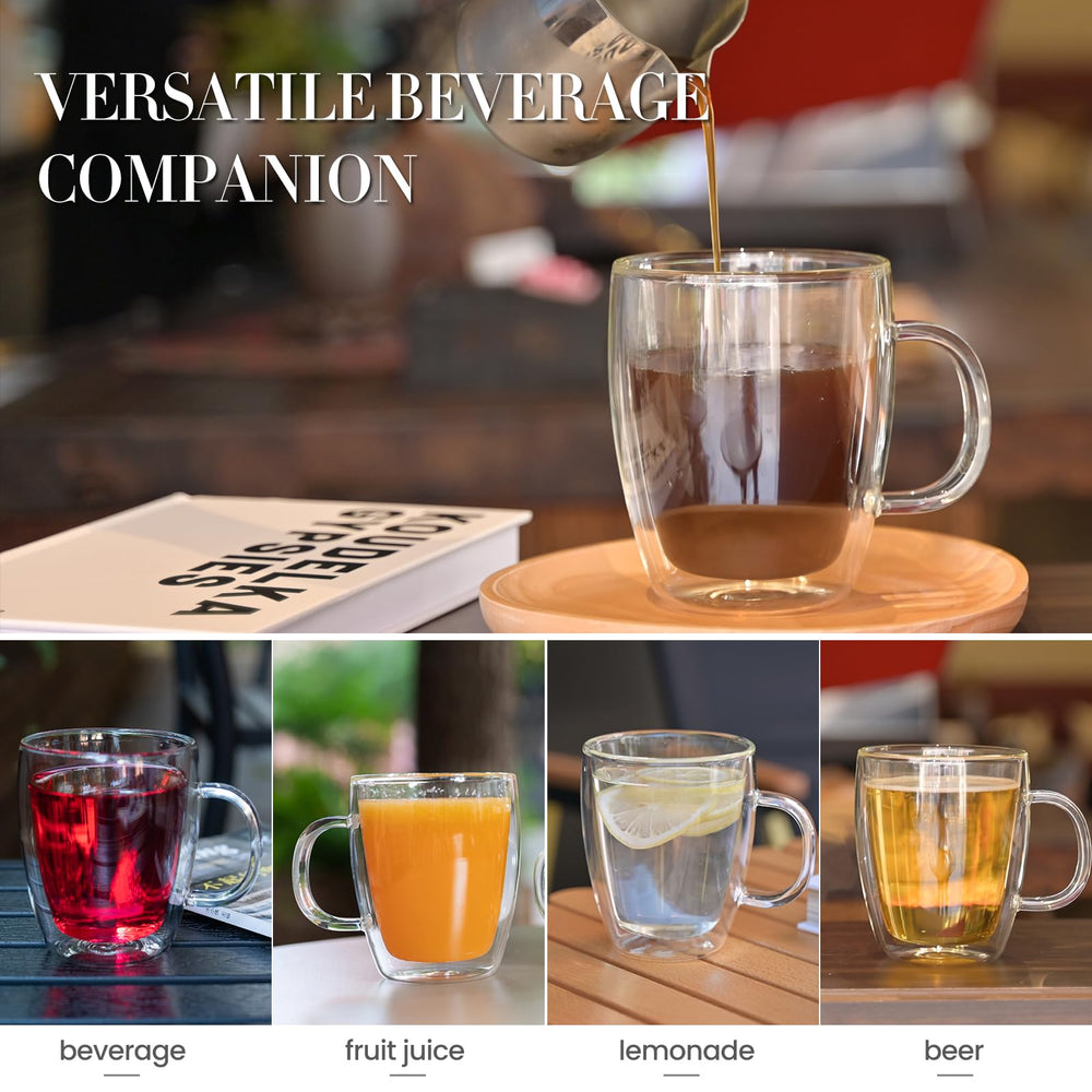 YUNCANG tasse à côté d'une main pour comparaison de taille et capacité pratique