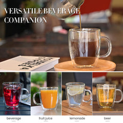 YUNCANG tasse à côté d'une main pour comparaison de taille et capacité pratique
