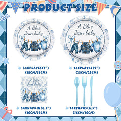 Yungyan détail des assiettes blue jean durable et décoratif