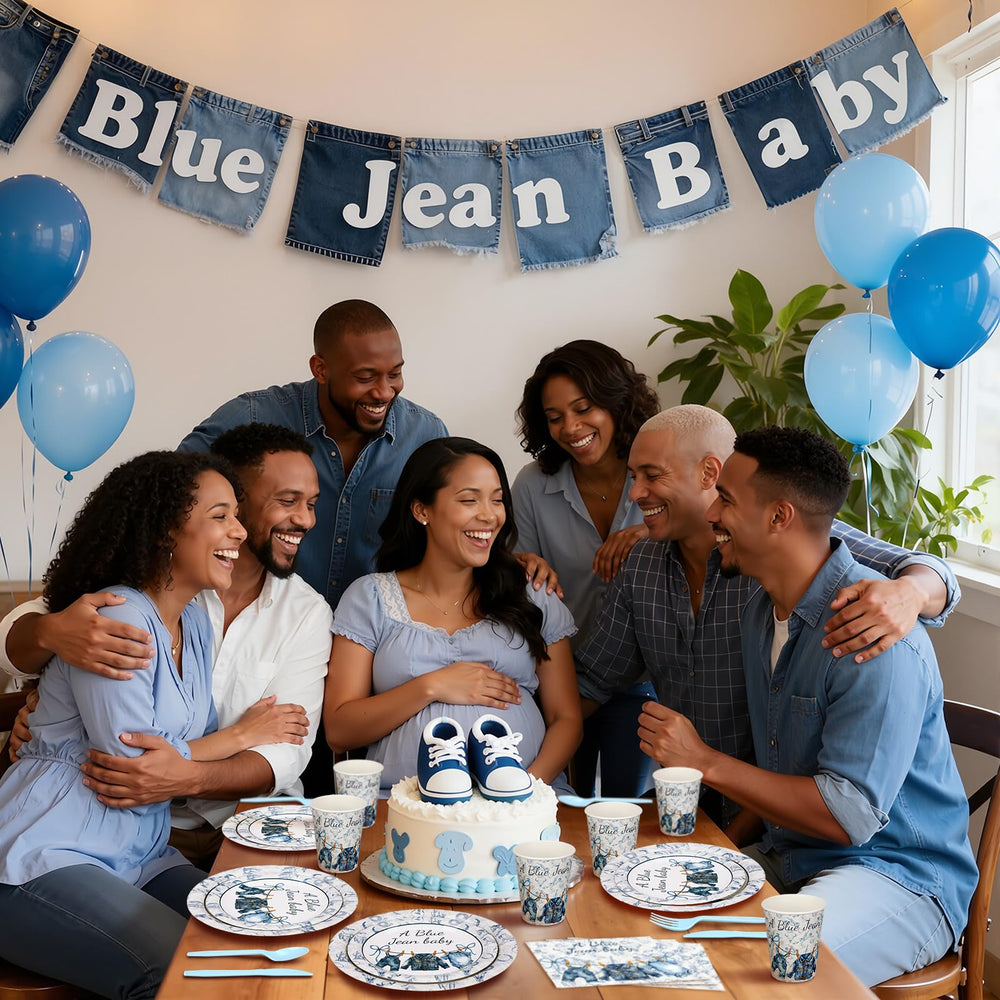 Yungyan composition de table thème blue jean crée ambiance coordonnée