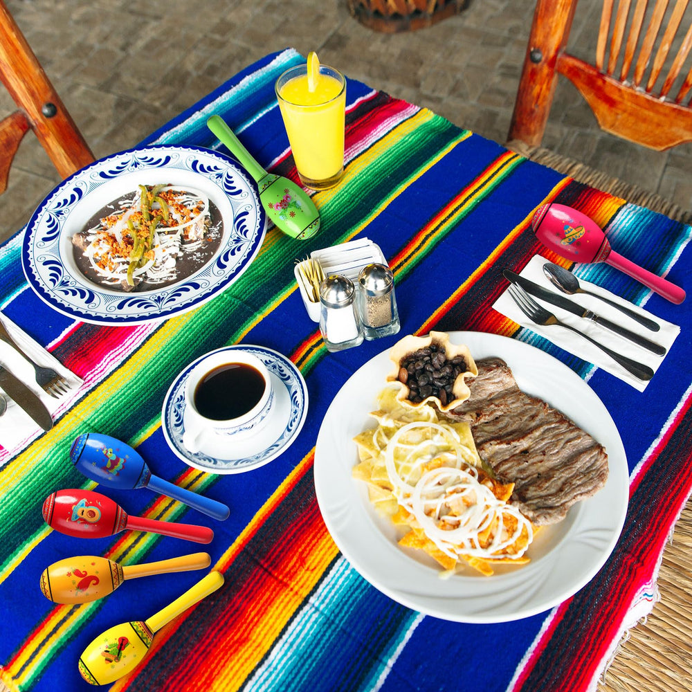Yunsailing maracas ensemble sur table décoratif pour fête mexicaine