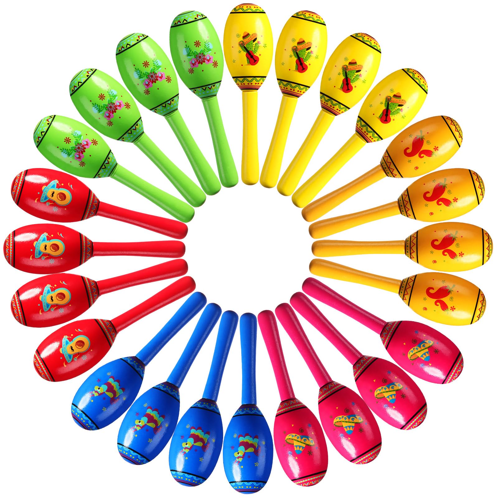 Yunsailing maracas packaging avant montrant lot coloré et praticité