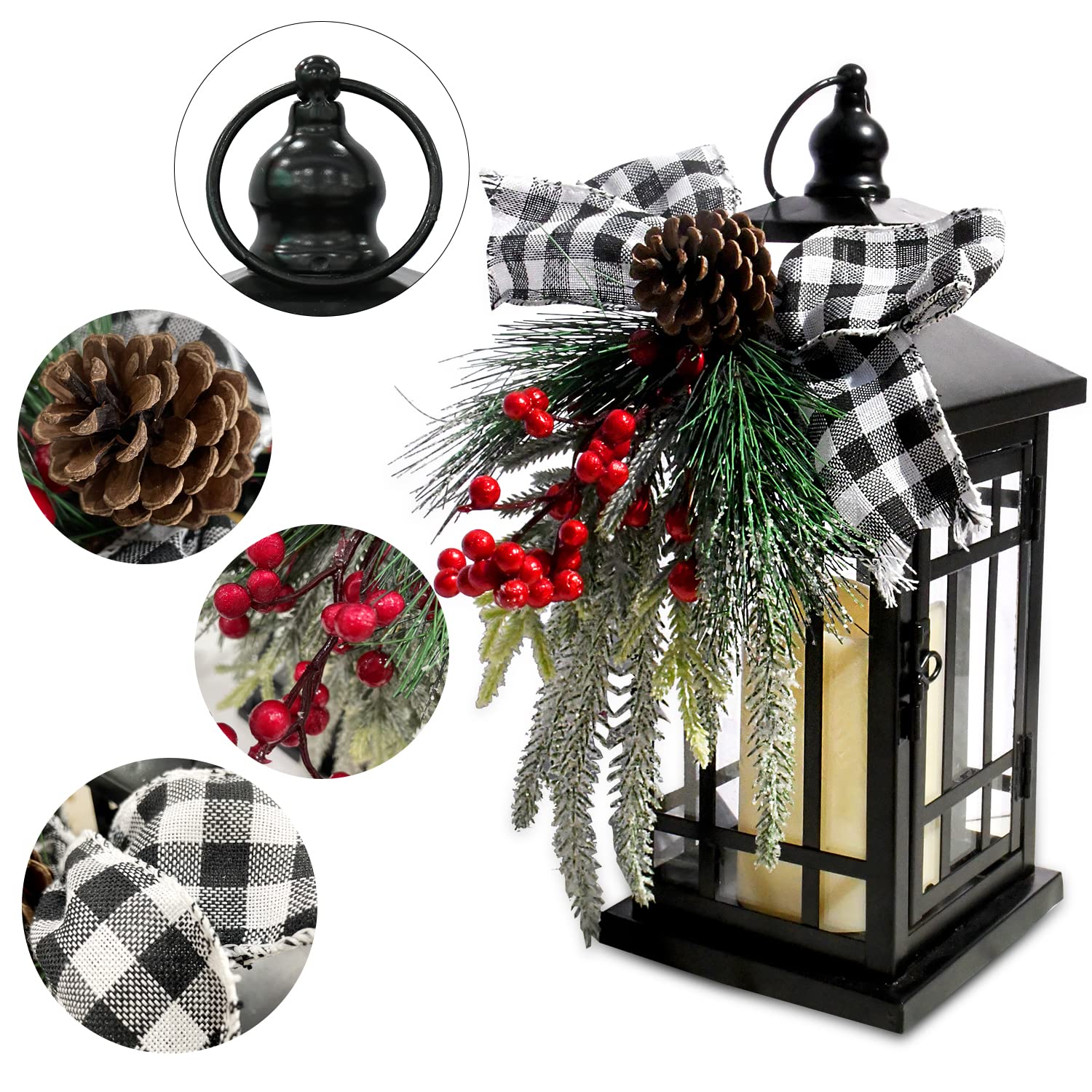 YuQi décorations de Noël amovibles montrant options personnalisables et réutilisables