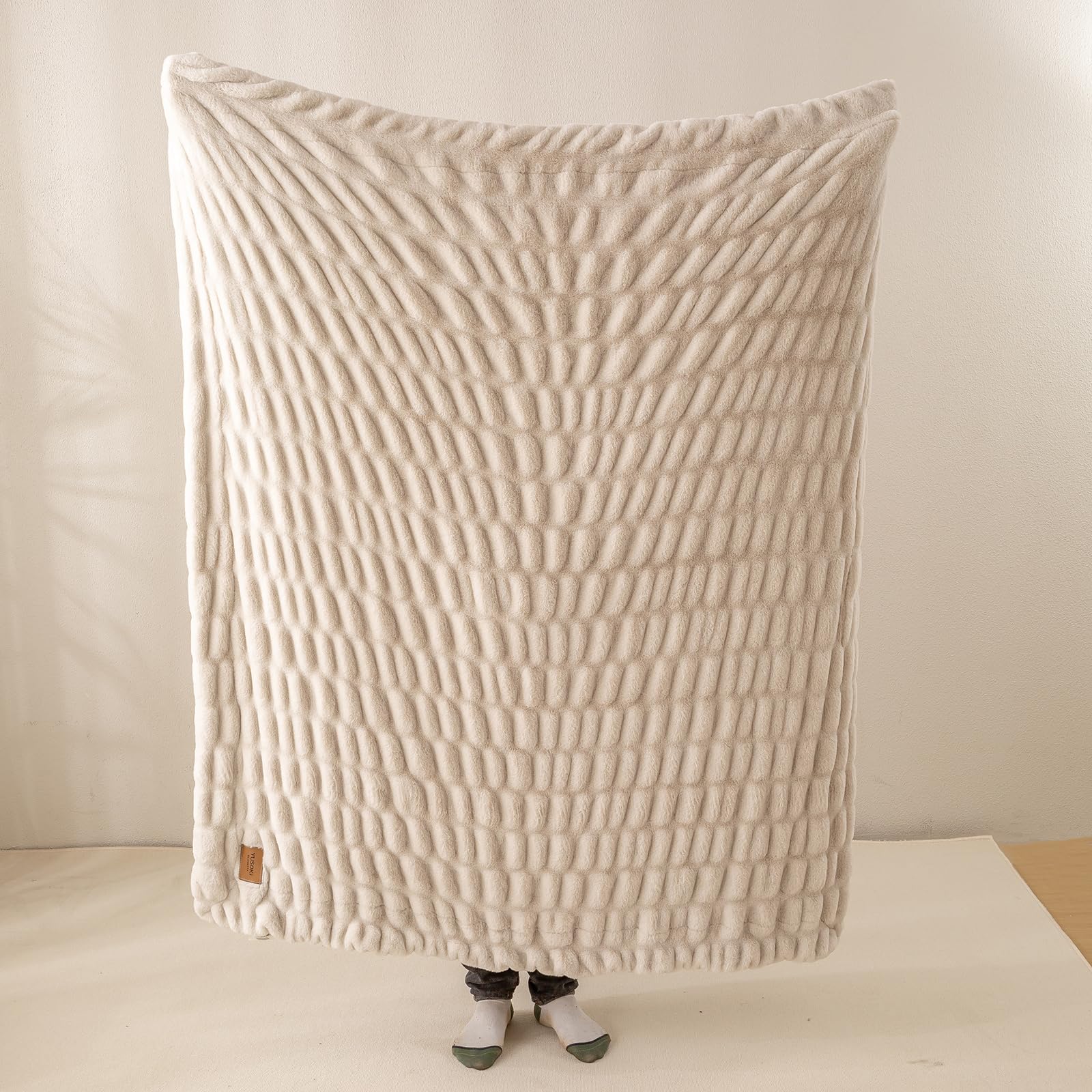 YUSOKI jeté posé au pied du lit, apporte couche décorative chaleureuse