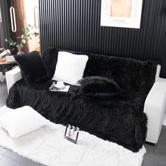 YUSOKI couverture dos en velours mink pour confort et chaleur
