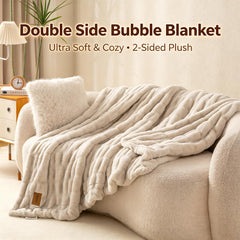 YUSOKI gros plan texture bulles 3D montrant volume et douceur