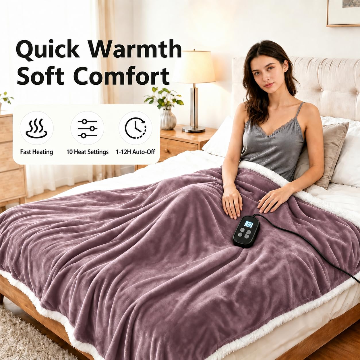 YUSTAL sur canapé en situation apportant confort cosy pour soirées fraîches