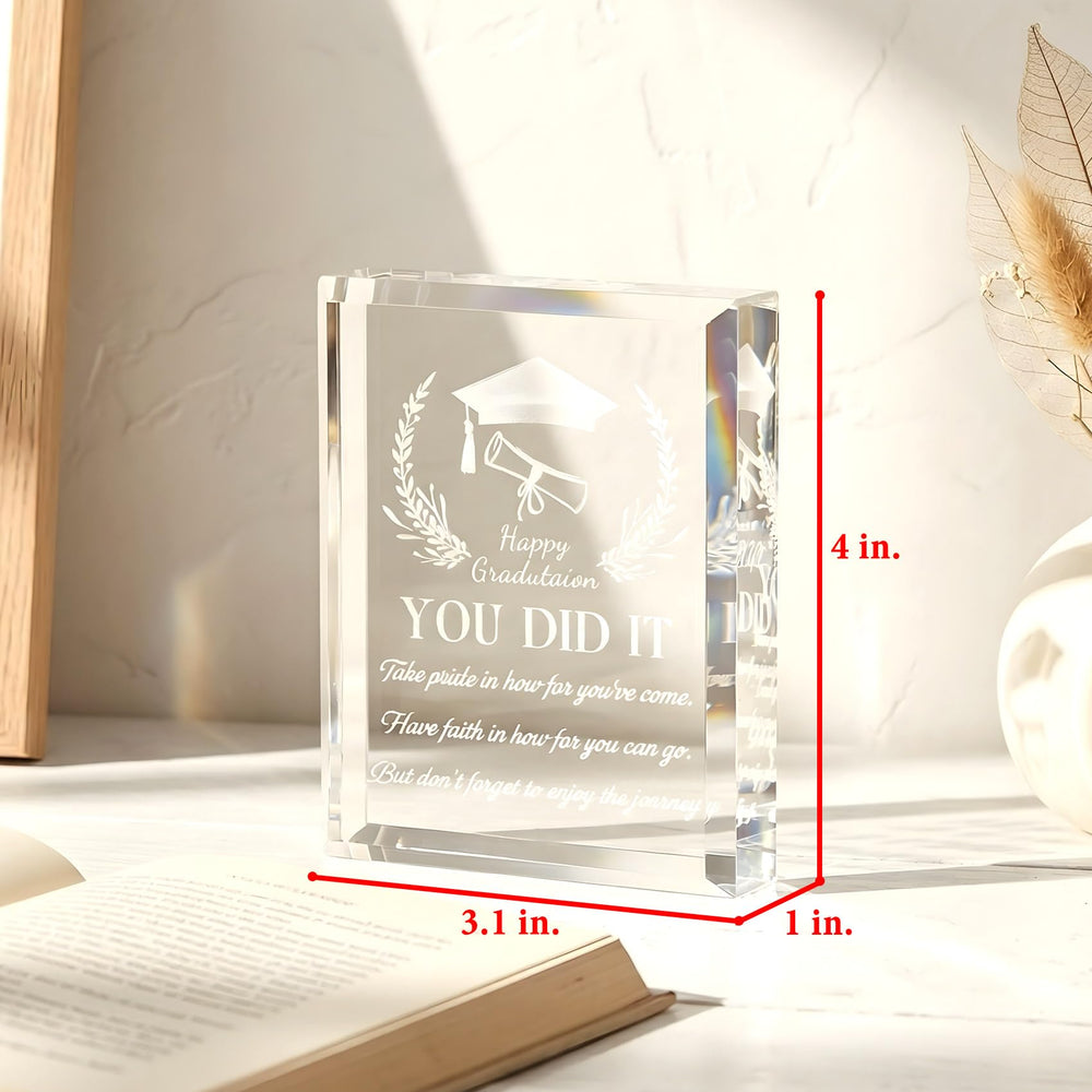 YWHL boîte cadeau ouverte présentant le cristal prêt à offrir