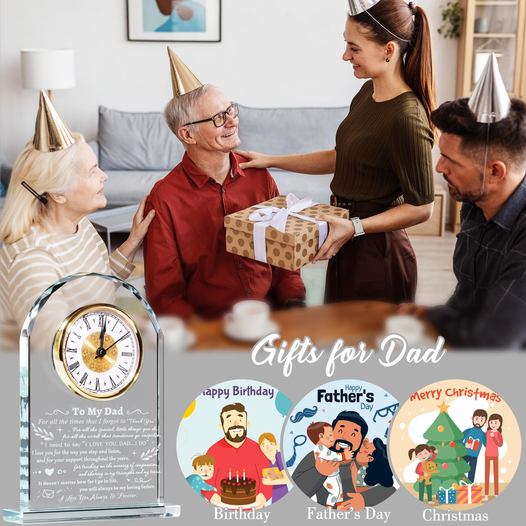 YWHL carte cadeau et chiffon inclus pour emballage prêt à offrir