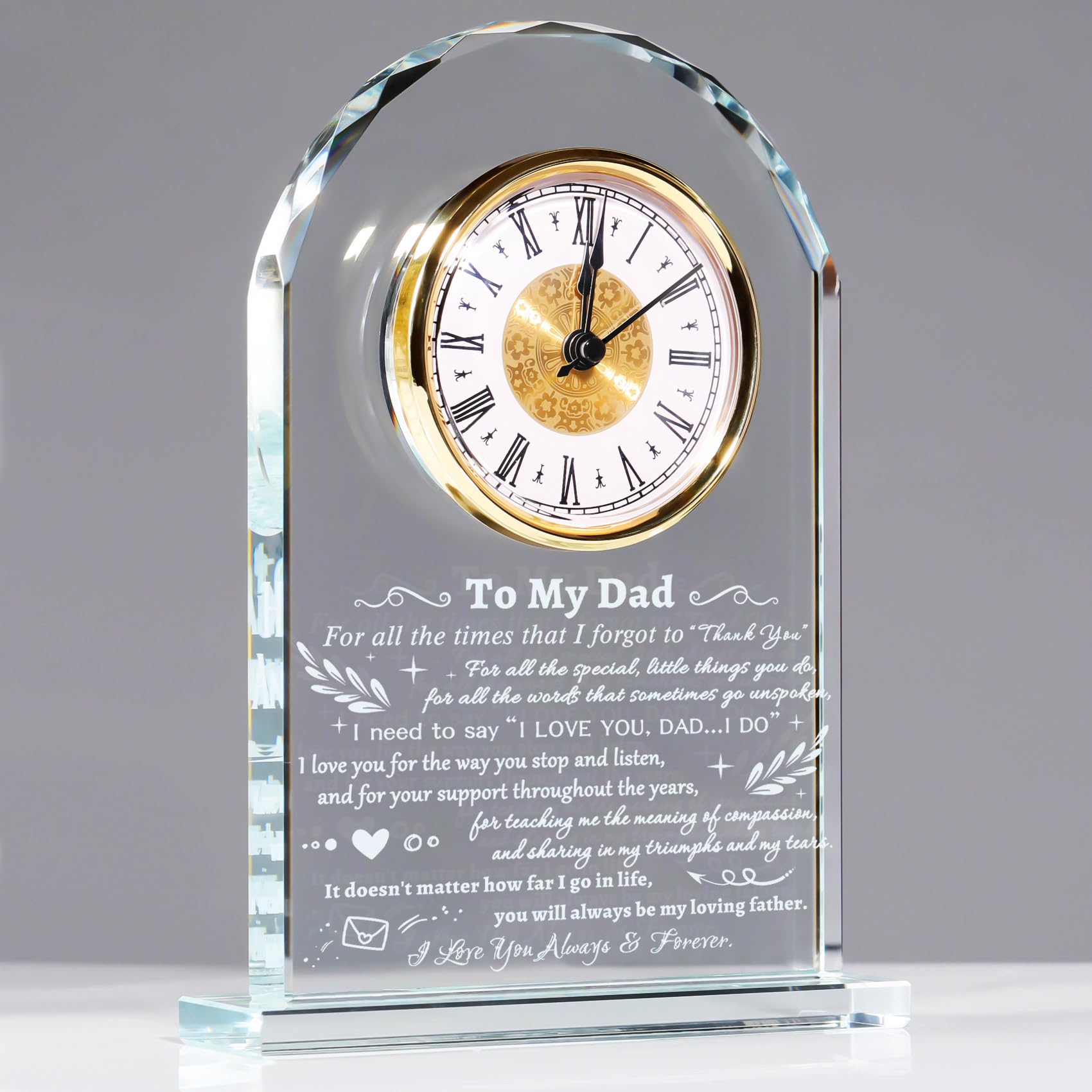 YWHL horloge en verre face affichant design élégant et cadeau durable