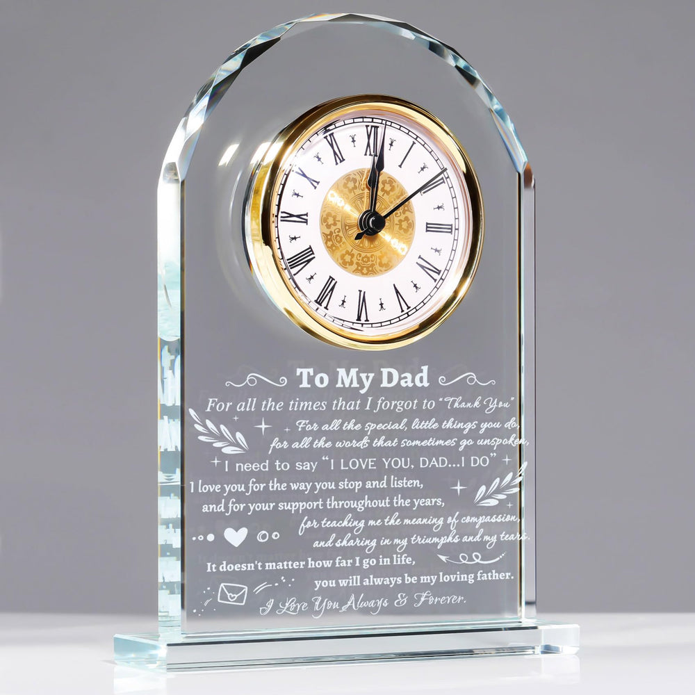 YWHL horloge en verre face affichant design élégant et cadeau durable