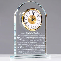 YWHL horloge en verre face affichant design élégant et cadeau durable