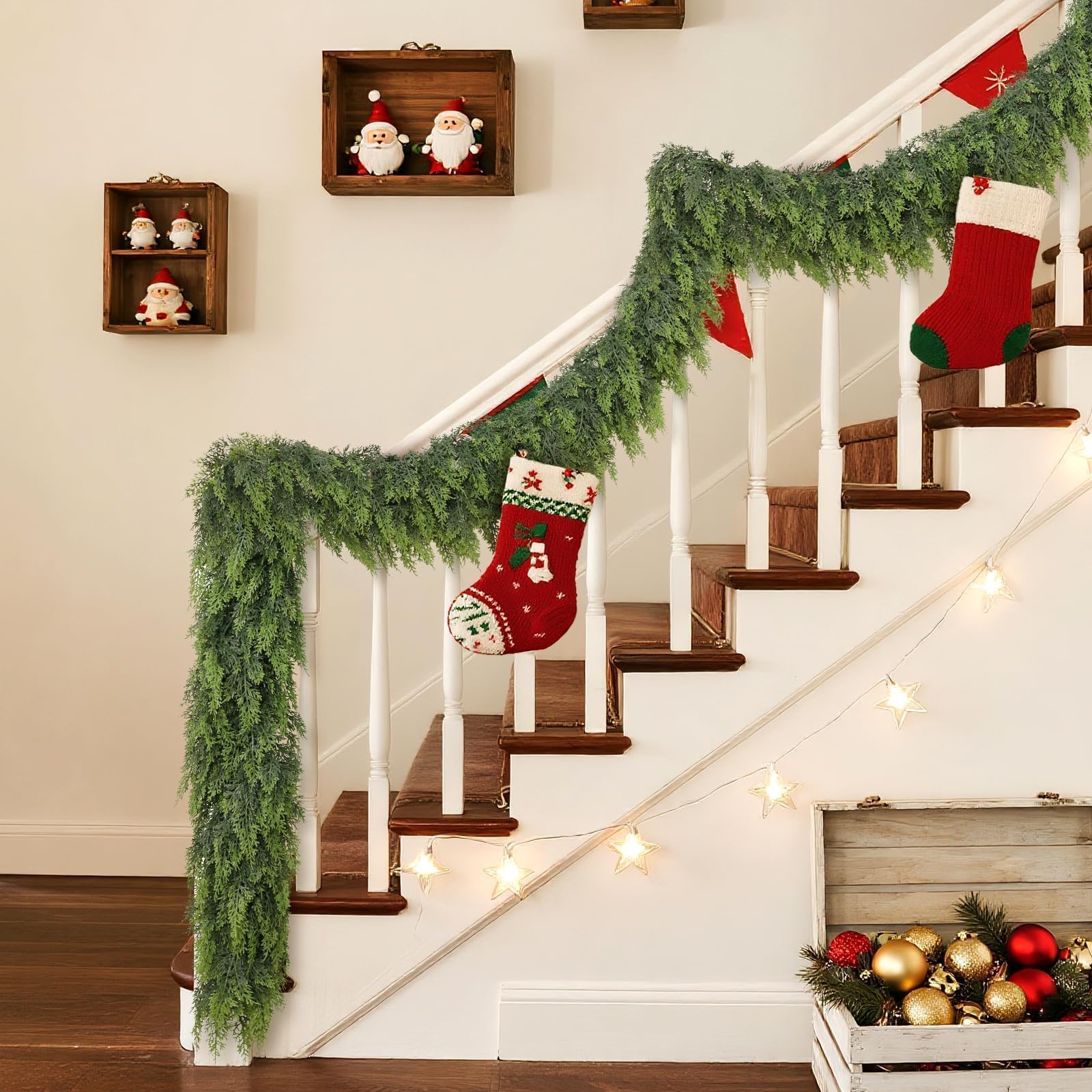 YXZZWL guirlande décorée avec lumières pour un rendu chaleureux