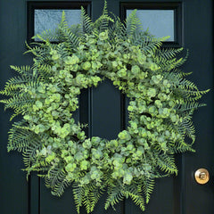 YXZZWL couronne sur porte montrant accueil naturel durable