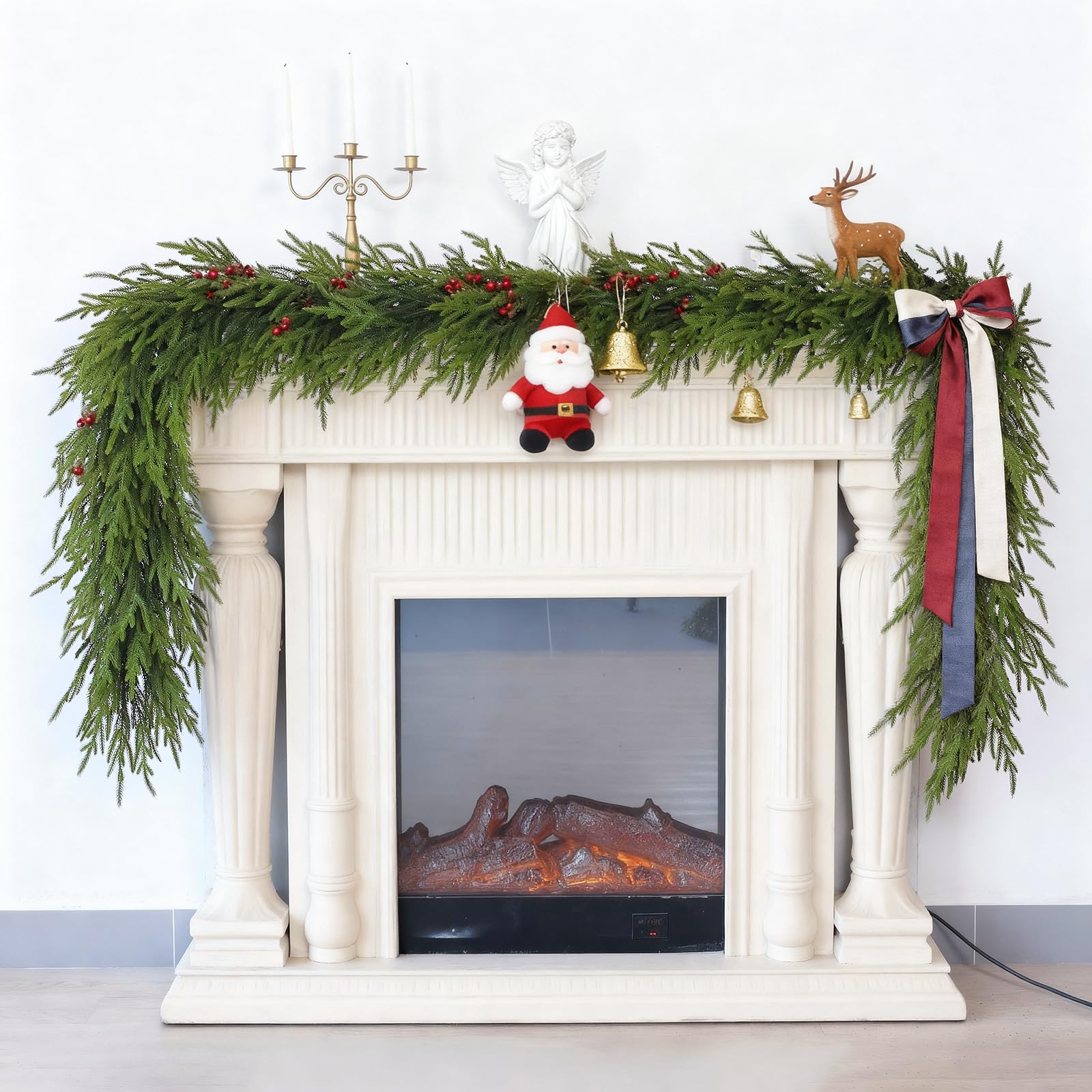 YXZZWL guirlande enroulée autour d'un manteau apportant chaleur