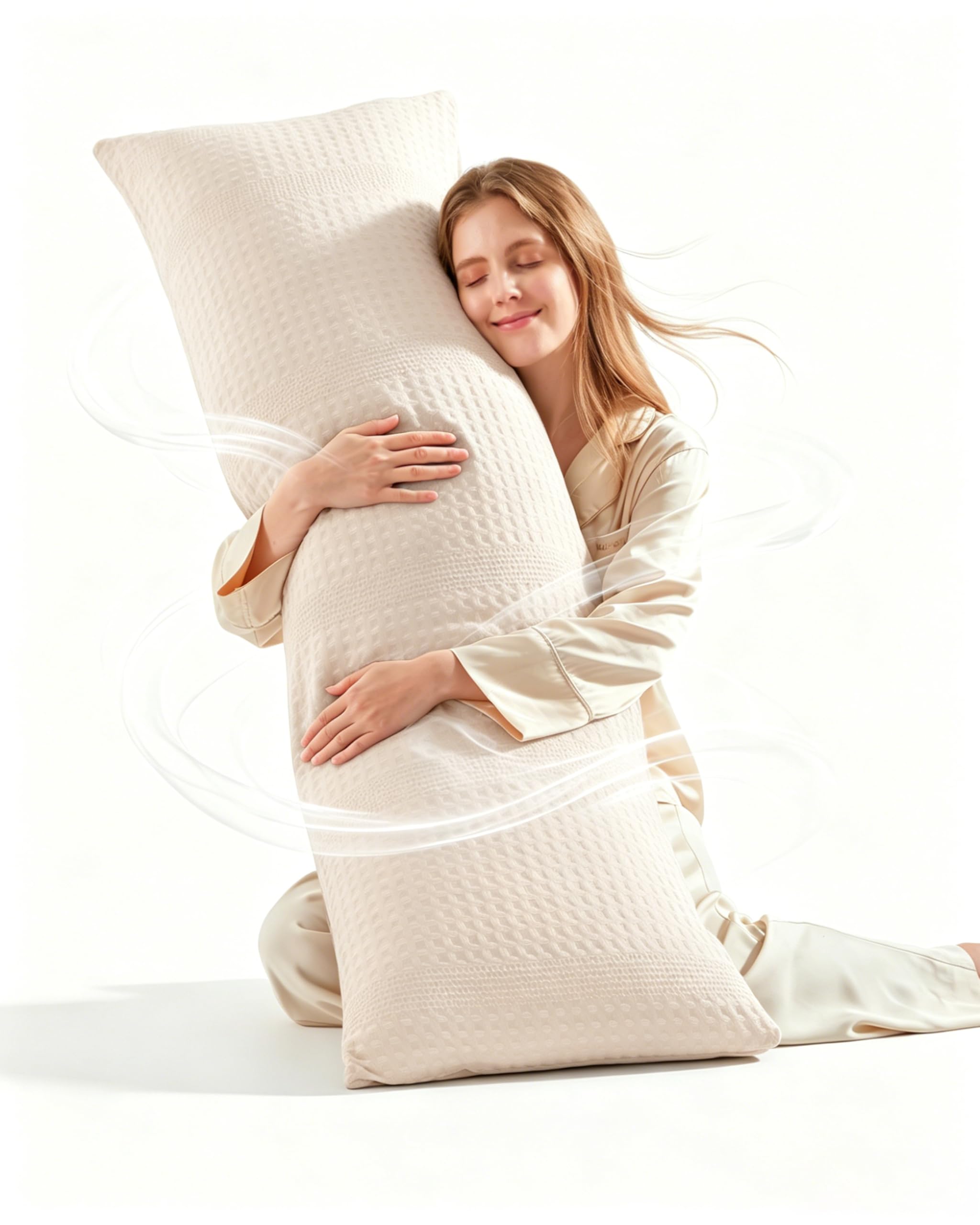 YZ HOME oreiller corps vue avant montrant le design et soutien