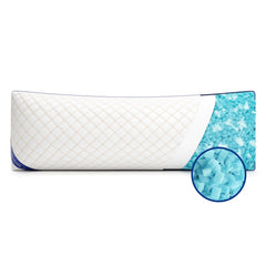 YZ HOME oreiller long face avant montrant silhouette et confort