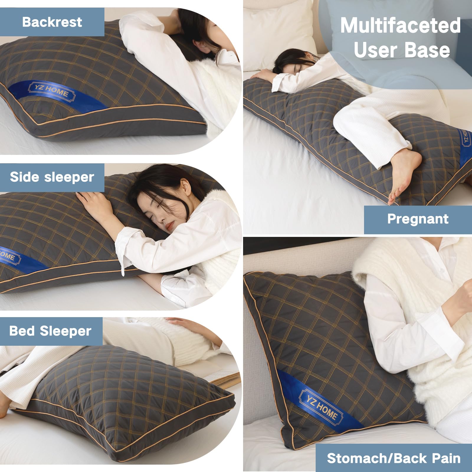 YZ HOME gros plan sur texture de la housse pour confort respirant