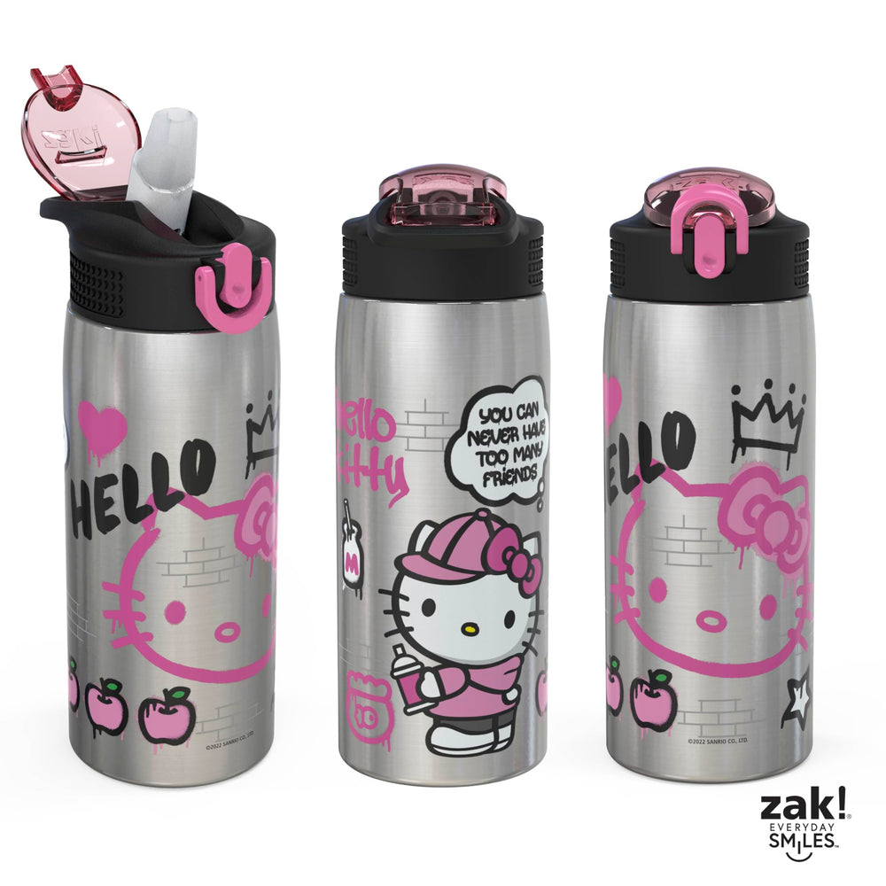 Zak Designs Hello Kitty dans porte-gobelet montrant compatibilité voiture