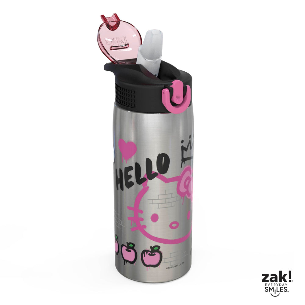Zak Designs Hello Kitty profil du goulot illustrant ouverture hygiénique pratique