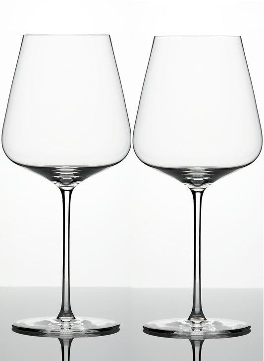 Zalto verre Bordeaux face avant montrant silhouette élégante et équilibre