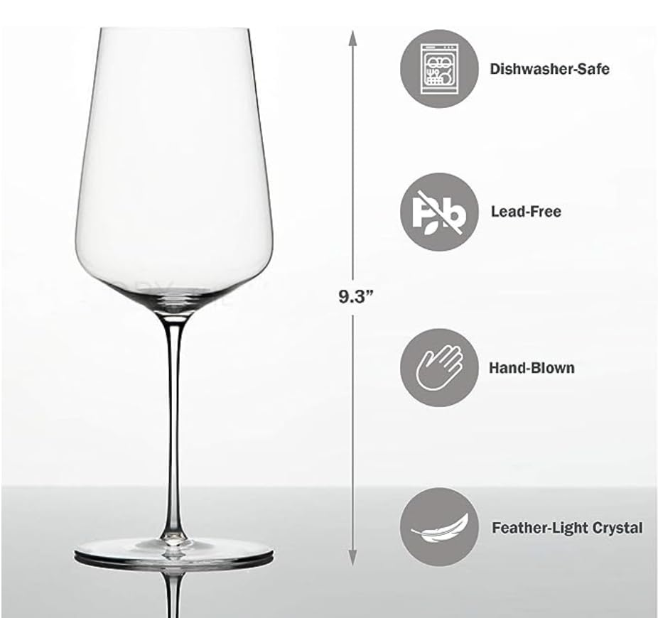 Zalto verre Universal gros plan sur le soufflage et finition artisanale