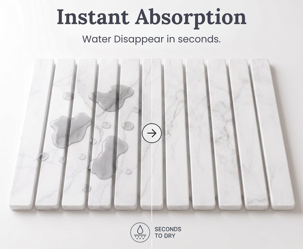 Zanvoo tapis avec assiettes et verres, séchage rapide et surface propre
